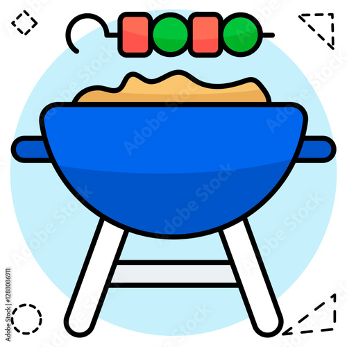 Premium design icon of barbeque