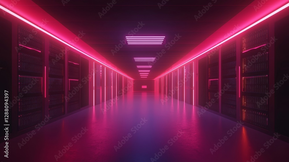 Fototapeta premium The concept of digital transformation involves system engineering, binary code, and programming