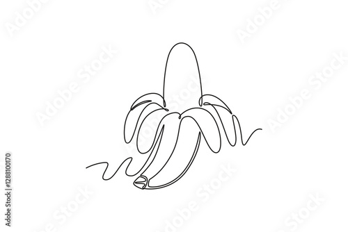 Nutrition concept. Single line draw design vector graphic illustration.