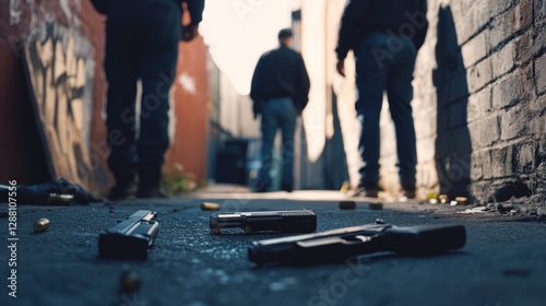 Criminal investigation at a street gang trafficking firearms. Featuring undercover officers infiltrating the gang