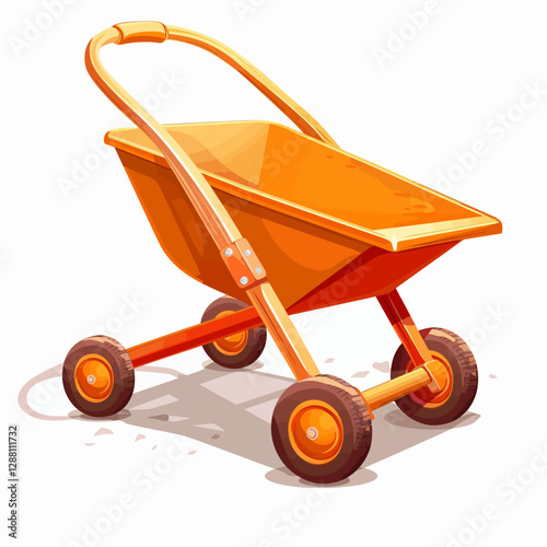 Wheelbarrow isolated 