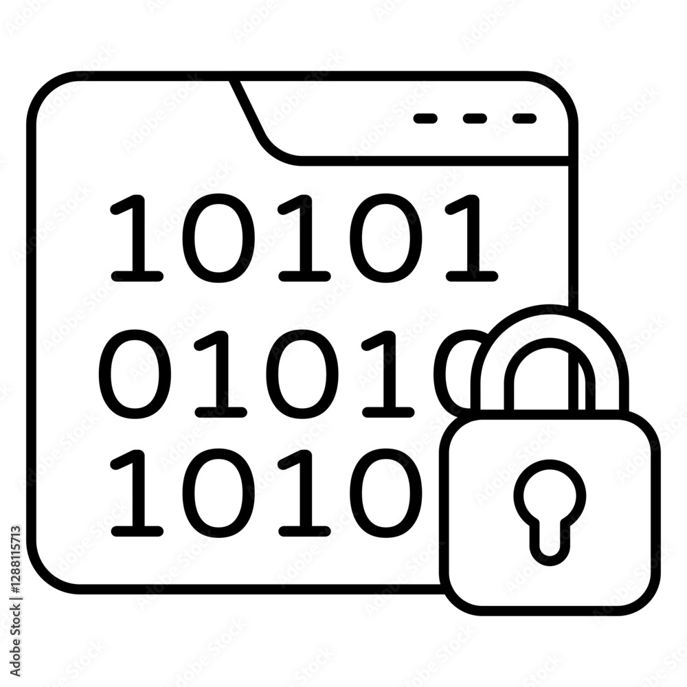 An icon design of secure binary data An icon design of secure binary data