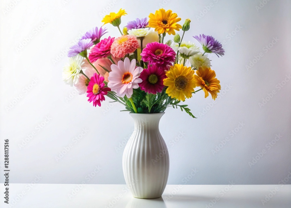 custom made wallpaper toronto digitalFlower Vase On A White Background