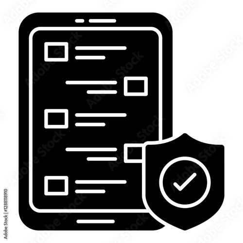 An icon design of mobile security