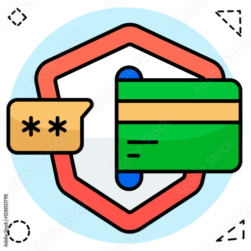 Creative design icon of atm withdrawal