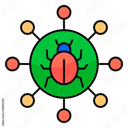 Perfect design icon of bug