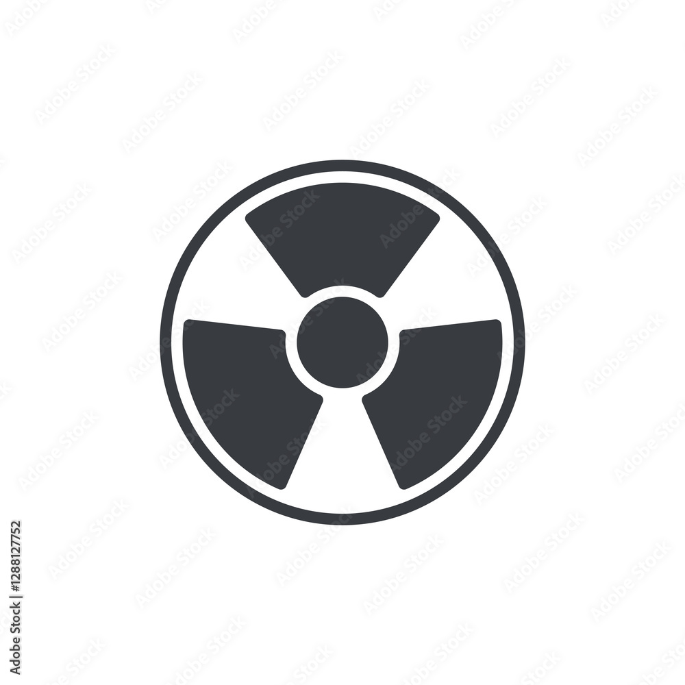 Shield Against Radiation vector icon Shield Against Radiation vector icon