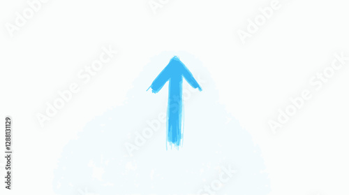Vectorifz Blue hand drawn arrow