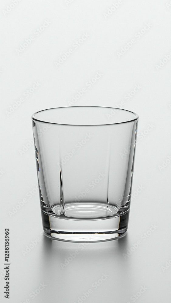 Minimalist clear glass tumbler design Minimalist clear glass tumbler design