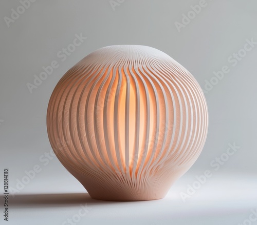 A 3D rendering of abstract art presents a sphere or ball within a wire structure, damaged and deformed in a section with a diamond fractal pattern, crafted from transparent glass and gold glossy