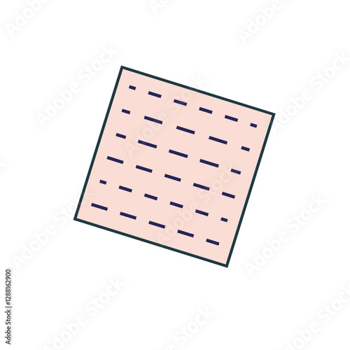 Jewish matzah line icon. linear style sign for mobile concept and web design. Matzah bread outline vector icon. Symbol, logo illustration