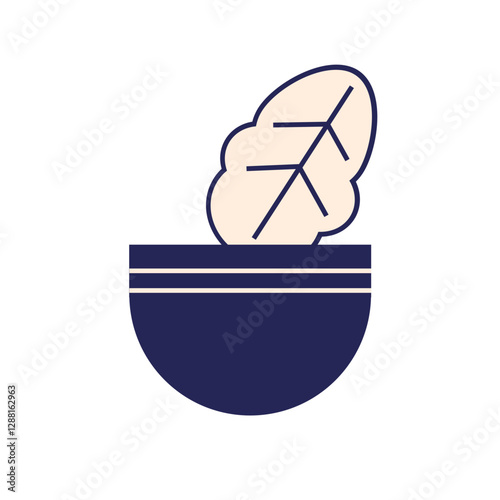 Passover plate in minimal line style. Jewish Passover holiday design. outline vector icon. Symbol, logo illustration