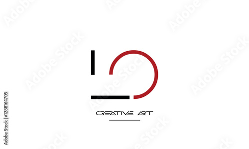 LO, OL, L, O abstract letters logo monogram