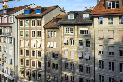 The  Old town of city of Geneva, Switzerland