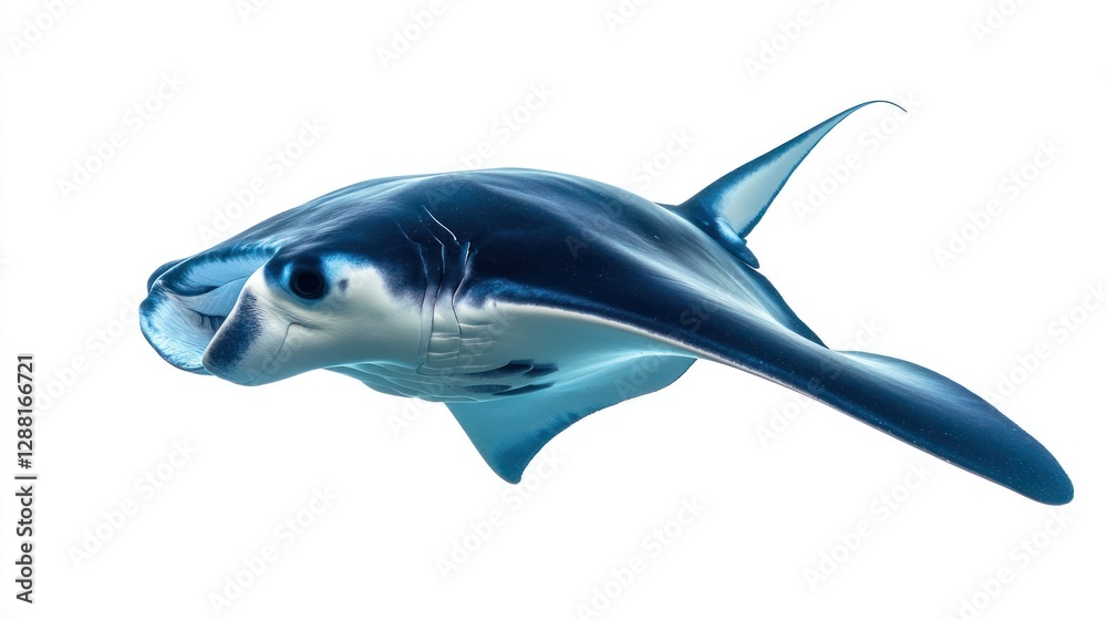 Obraz premium Majestic Manta Ray: A Glimpse into the Ocean's Depths