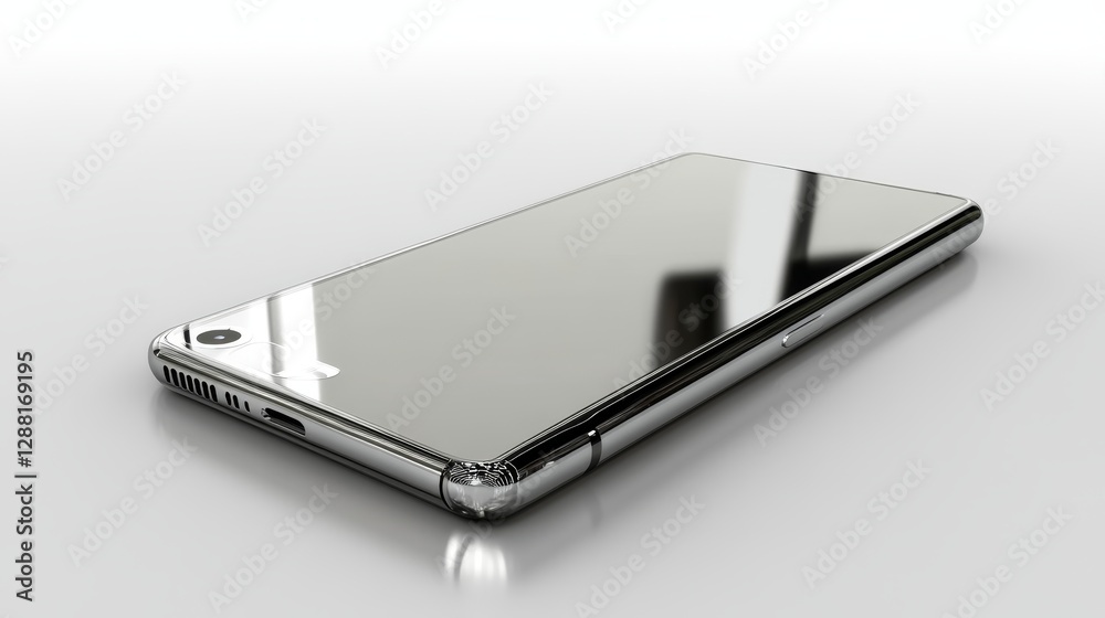 Smartphone with blank transparent screen and background- PNG format. Smartphone with blank transparent screen and background- PNG format.