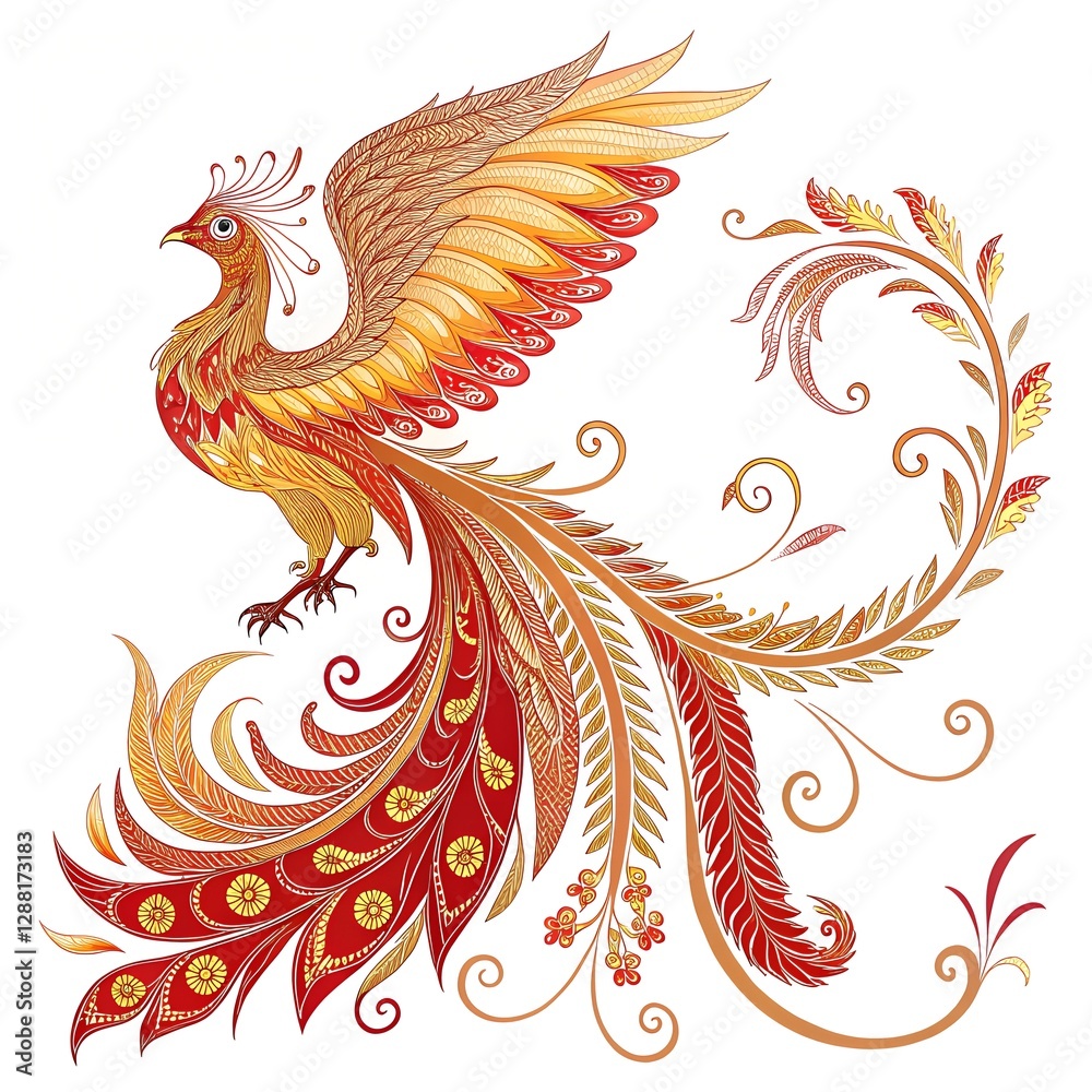 Obraz premium Traditional Russian Folk Art Elements