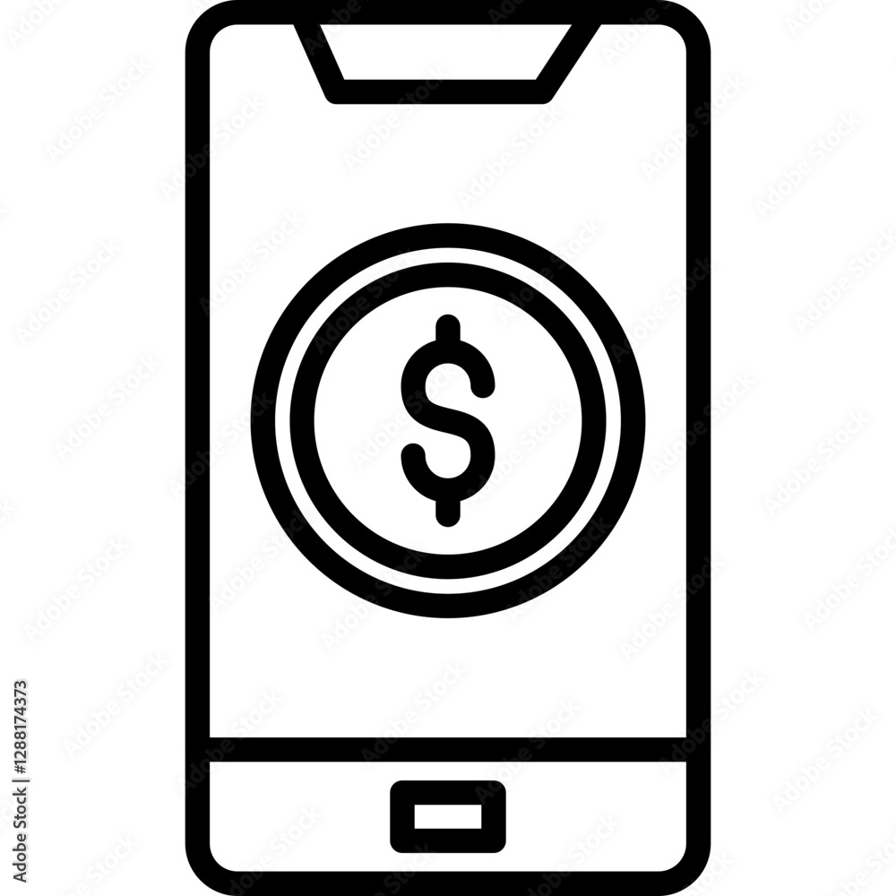 Smartphone Icon Vector Element Smartphone Icon Vector Element