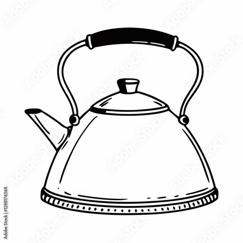 teapot on a white background