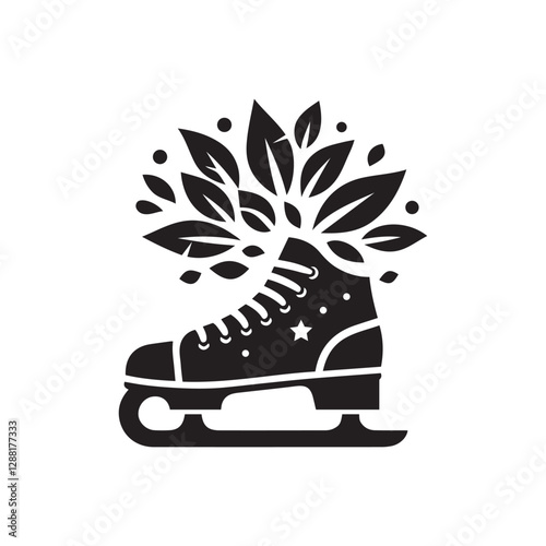 Creative Skating Shoes Icon Vector Art | Sports & Activity Illustration