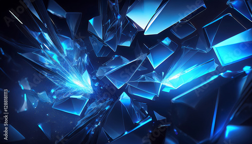 割れたガラスのテクスチャー壁紙素材2