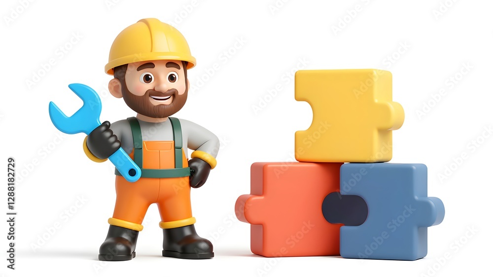 Obraz premium The logical world of engineers