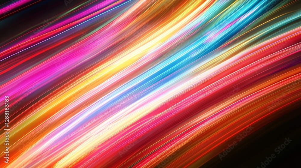 Colored Abstract Light Waves Reflecting Natural Dynamics Colored Abstract Light Waves Reflecting Natural Dynamics