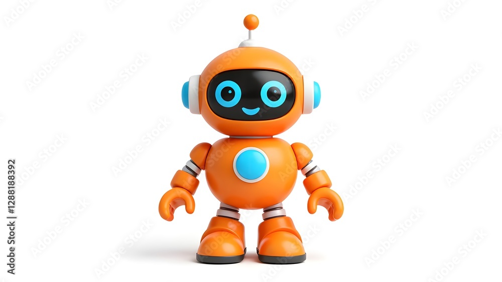 Cute orange robot Cute orange robot