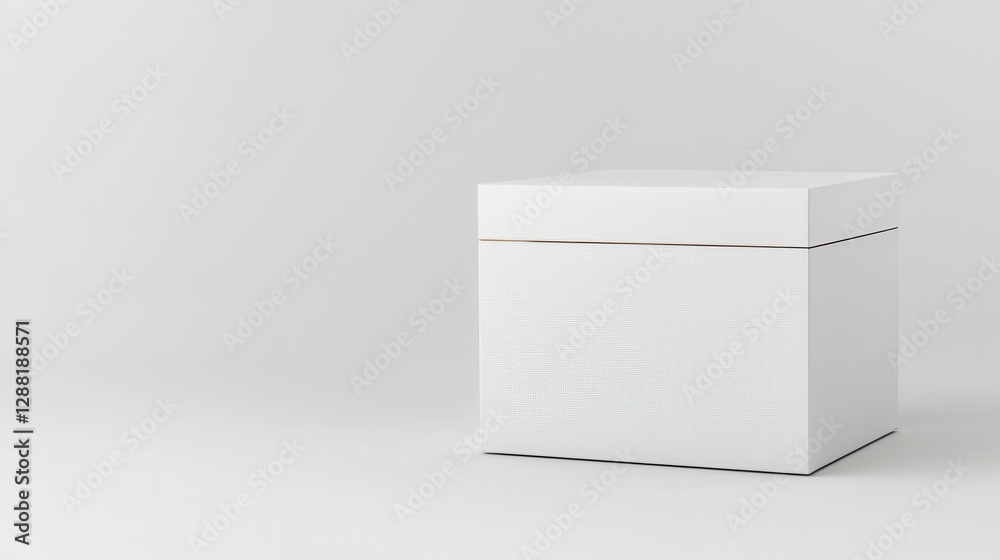 Minimalist white box in a bright, empty room. Perfect for mockups and graphic design projects. Minimalist white box in a bright, empty room. Perfect for mockups and graphic design projects.