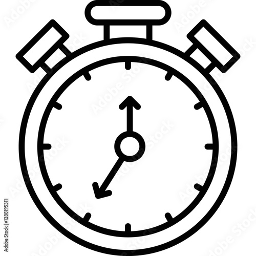 Stopwatch Icon Vector Element