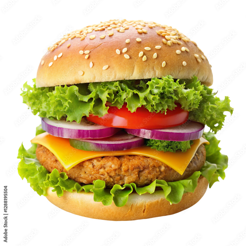 hamburger isolated on white background hamburger isolated on white background