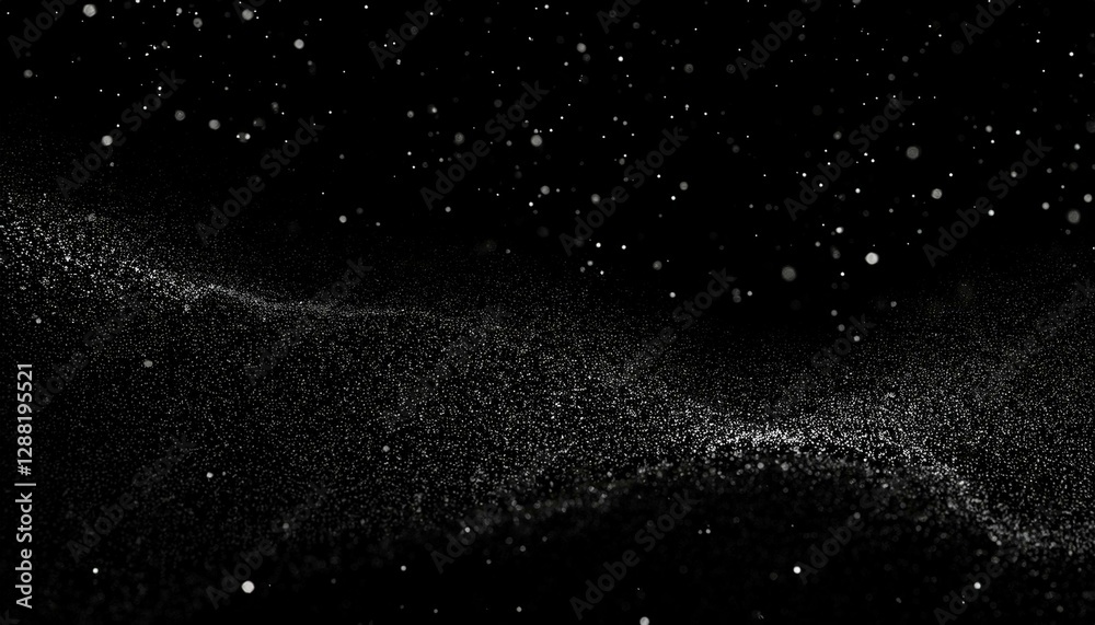 Obraz premium Dust particles. Abstract particle background. Dots background. 4k rendering.