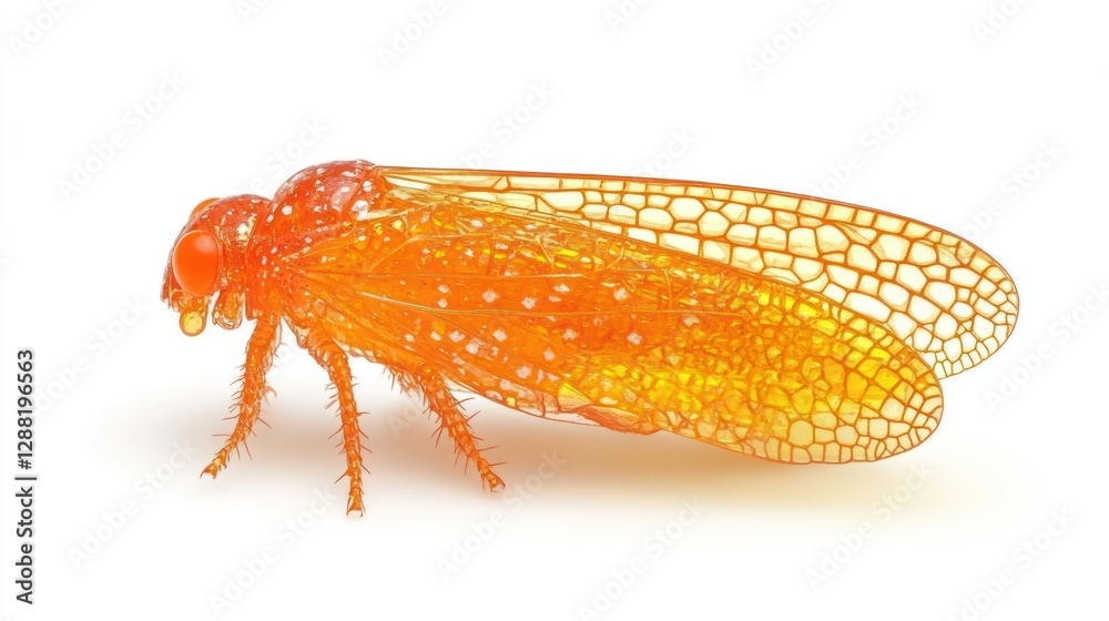 Stunning Orange Planthopper: A Close-Up View of Nature's Masterpiece Stunning Orange Planthopper: A Close-Up View of Nature's Masterpiece