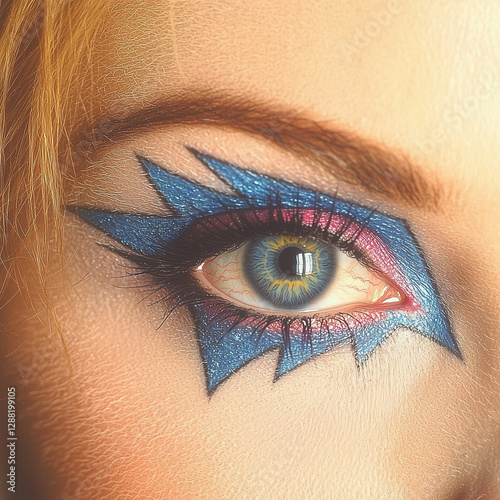 Bold neo-graphic feline eye...