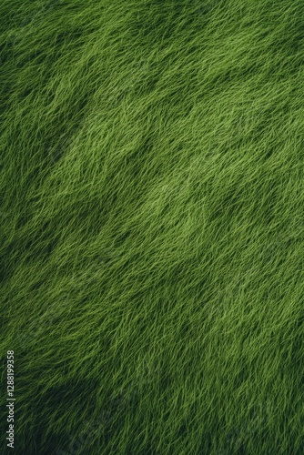 Lush green texture creates vibrant and organic feel, perfect for
