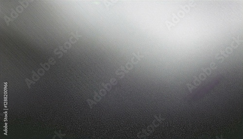 Abstract metallic silver gradient noisy grain background texture