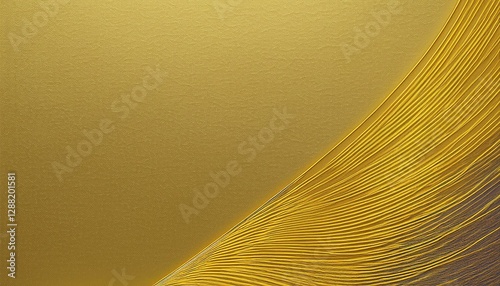 golden line on color paper background abstract graphic design