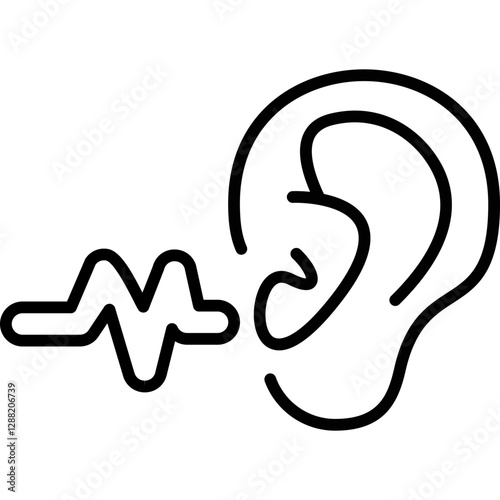 Ear Icon Vector Element
