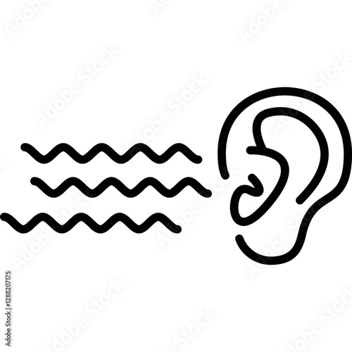 Ear Icon Vector Element