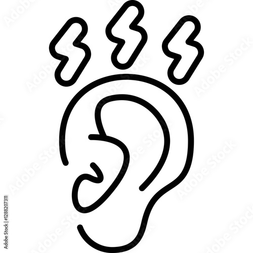 Ear Icon Vector Element