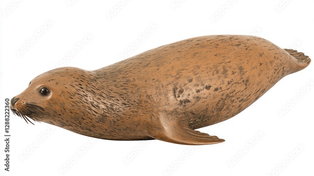 Bronze Seal Sculpture: A Detailed Carving of a Marine Mammal Bronze Seal Sculpture: A Detailed Carving of a Marine Mammal