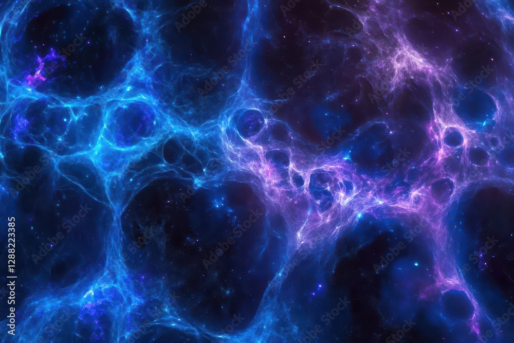 intricate neural network pulses within a translucent brain glowing in electric blues and purples against a cosmic void intricate neural network pulses within a translucent brain glowing in electric blues and purples against a cosmic void