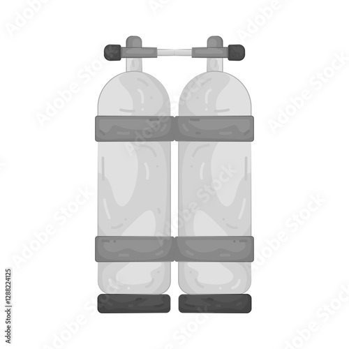Illustration of Twin Scuba Tanks
