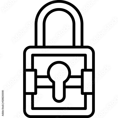 Lock Icon Vector Element