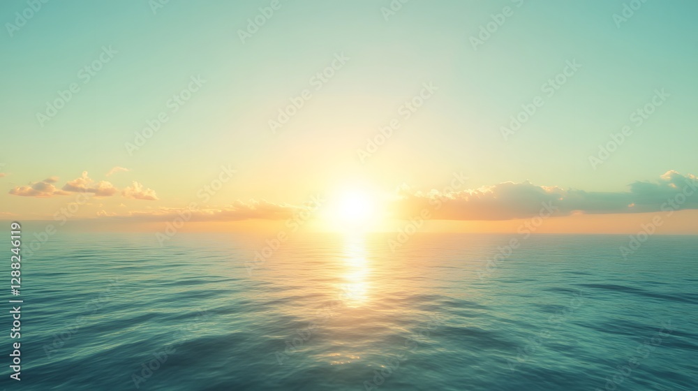 Fototapeta premium peaceful ocean sunset