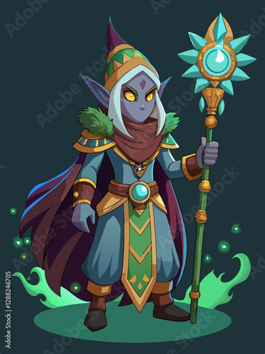 witch doctor from a magical computer game