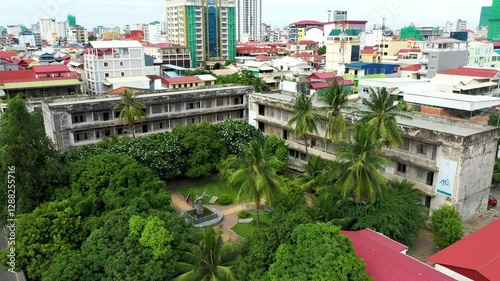 Aerial Exploration of Tuol Sleng’s Dark Rooms and Torture Cells