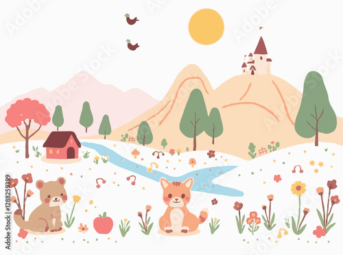 Adorable Creatures and Fantasy Landscapes