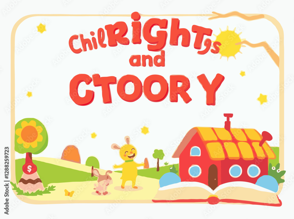 Fototapeta premium Bright and Cheerful Vectors for Children's Stories