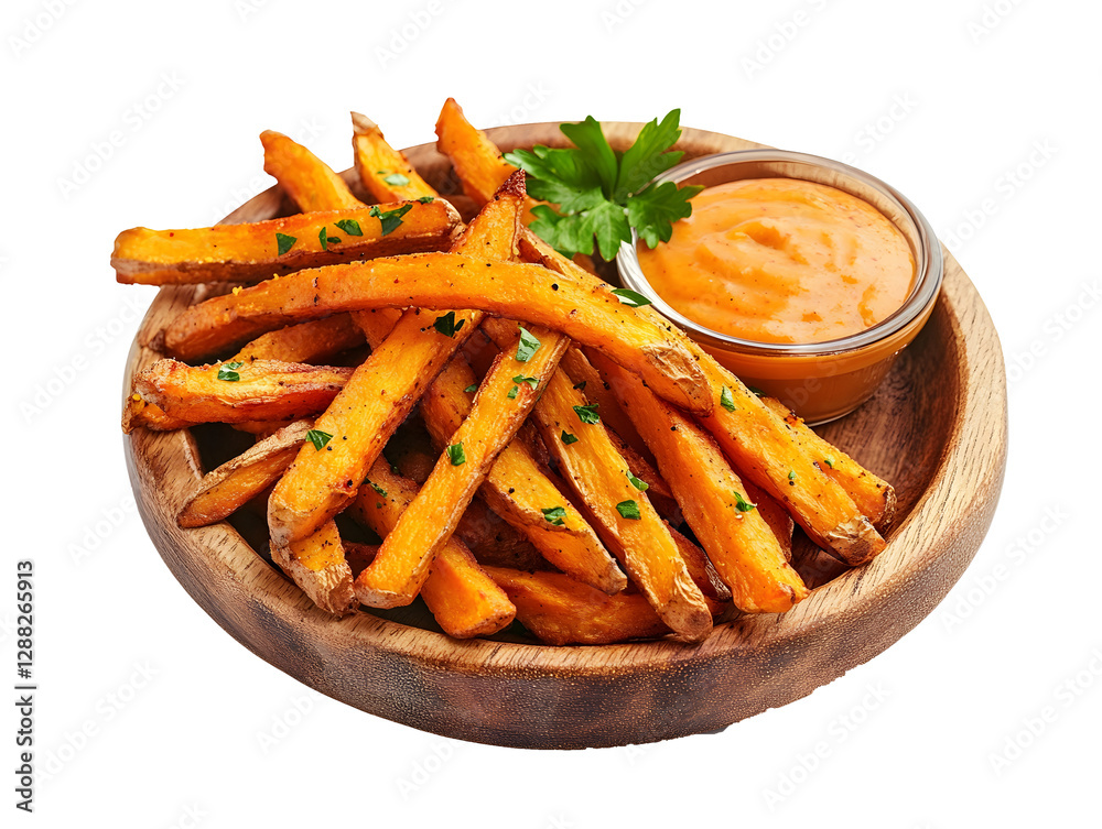 Crispy Sweet Potato Fries with Dipping Sauce Crispy Sweet Potato Fries with Dipping Sauce